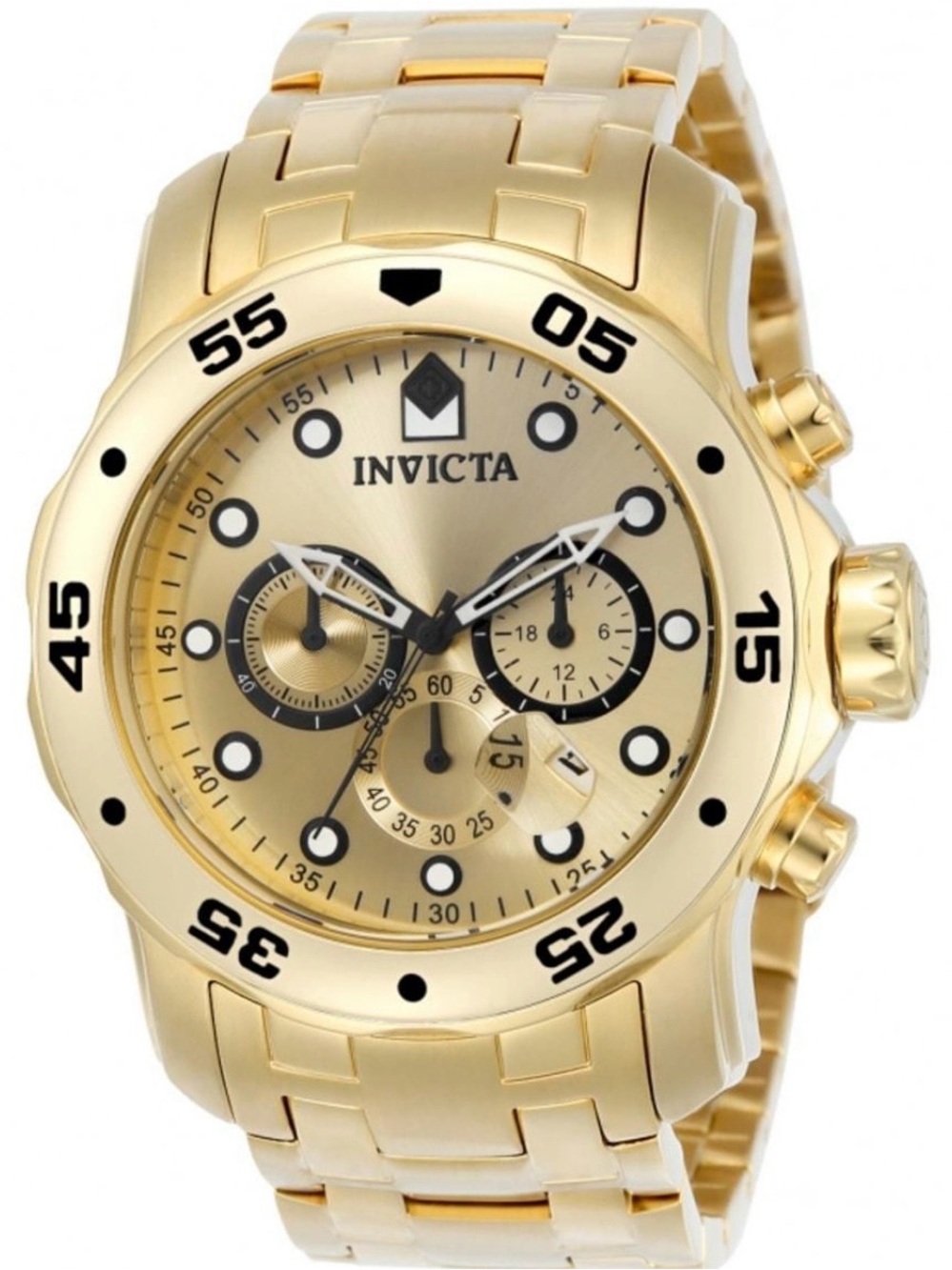 0074 - Invicta Pro Diver SCUBA Men's Watch - 48mm, Gold